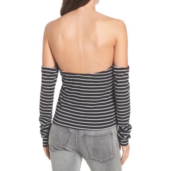 Mimi CHICA STRIPE OFF SHOULDER TOP 💖🌸 - Picture 2 of 3